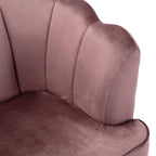 Velvet Channel Stitched 3-seater Sofa with Metal Legs
