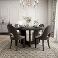 Piez Modern 5-Piece Solid Wood Round Dining Set