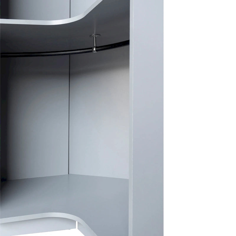 Polygon Corner Wardrobe with 2-Doors