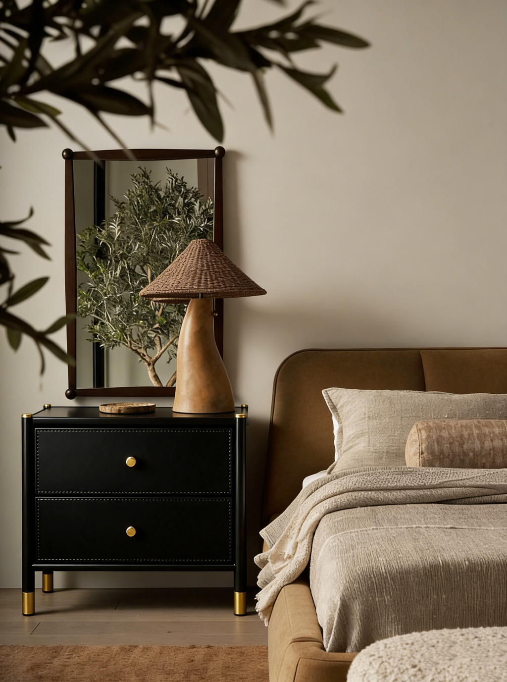 Simplify 2 Drawer Luxury Nightstand