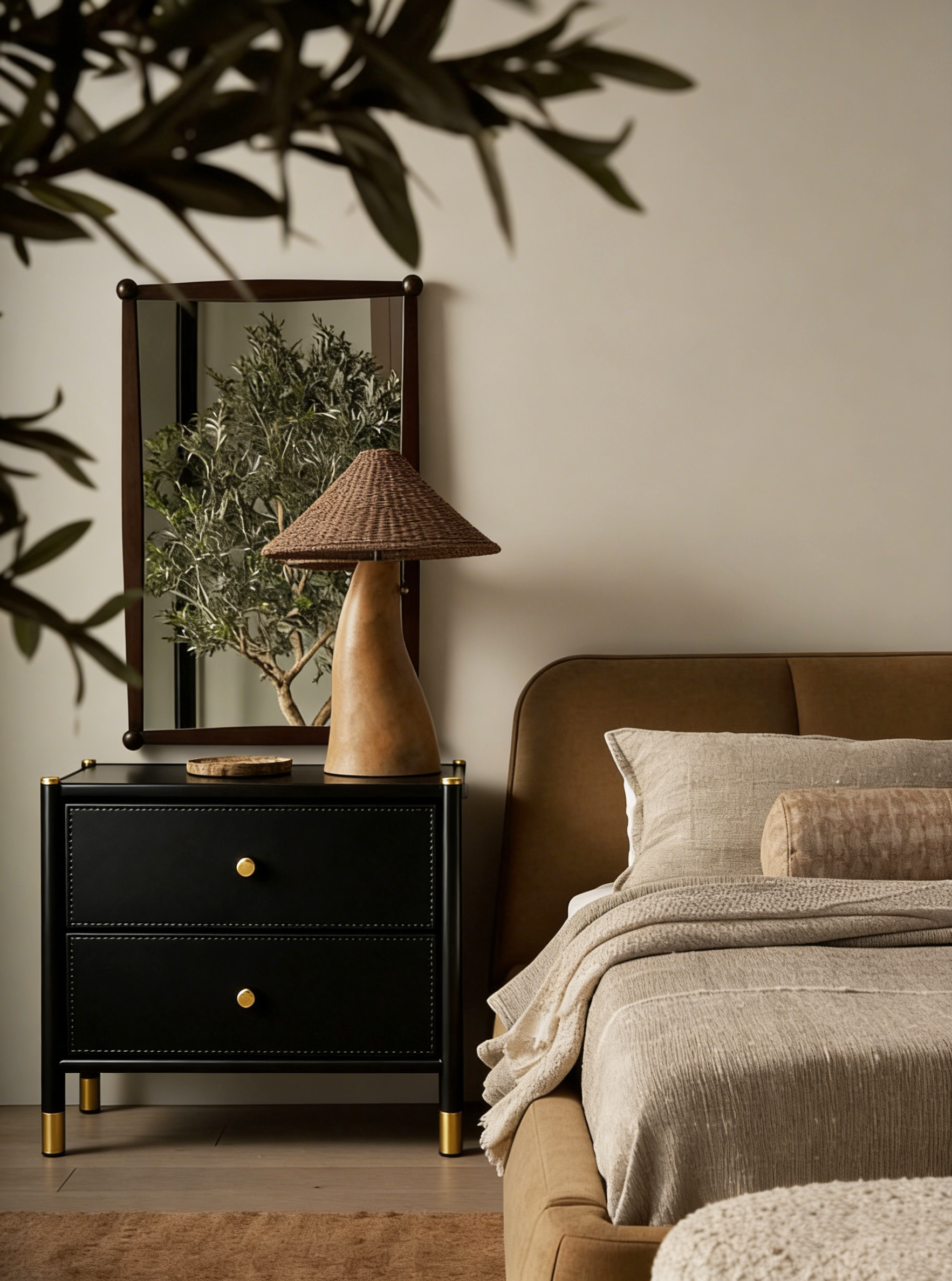 Simplify 2 Drawer Luxury Nightstand