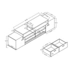 Peyson Contemporary 70-inch 2-Drawer Wood TV Stand
