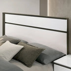 Conjira Modern White Wood 6-Piece Storage Platform Bedroom Set with USBs