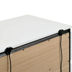 Conjira Modern White Wood 6-Piece Storage Platform Bedroom Set with USBs