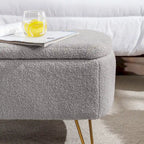 Storage Ottoman Bench for End of Bed