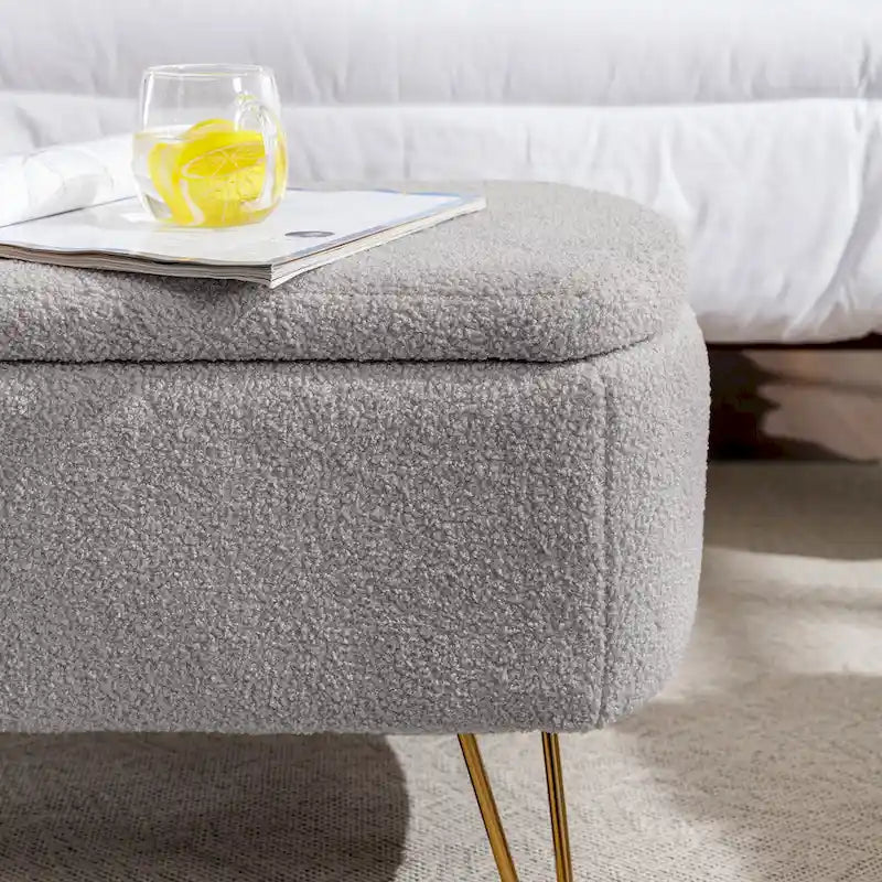 Storage Ottoman Bench for End of Bed