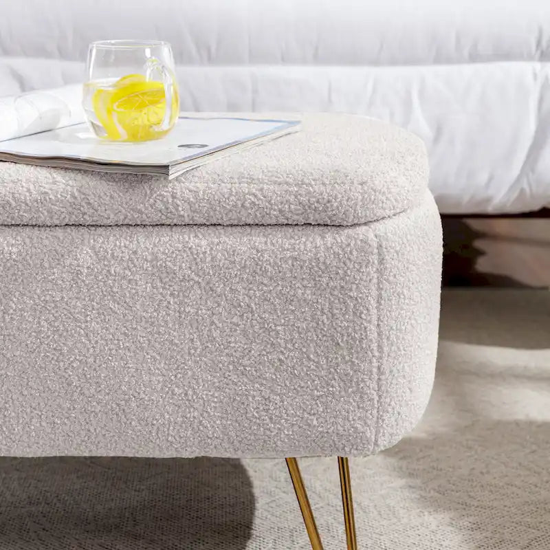 Storage Ottoman Bench for End of Bed