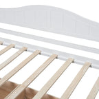 Twin Size Wood Canopy Day Bed with 2 Drawers