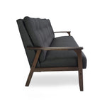 Aries Mid-century 2-piece Fabric Sofa Set