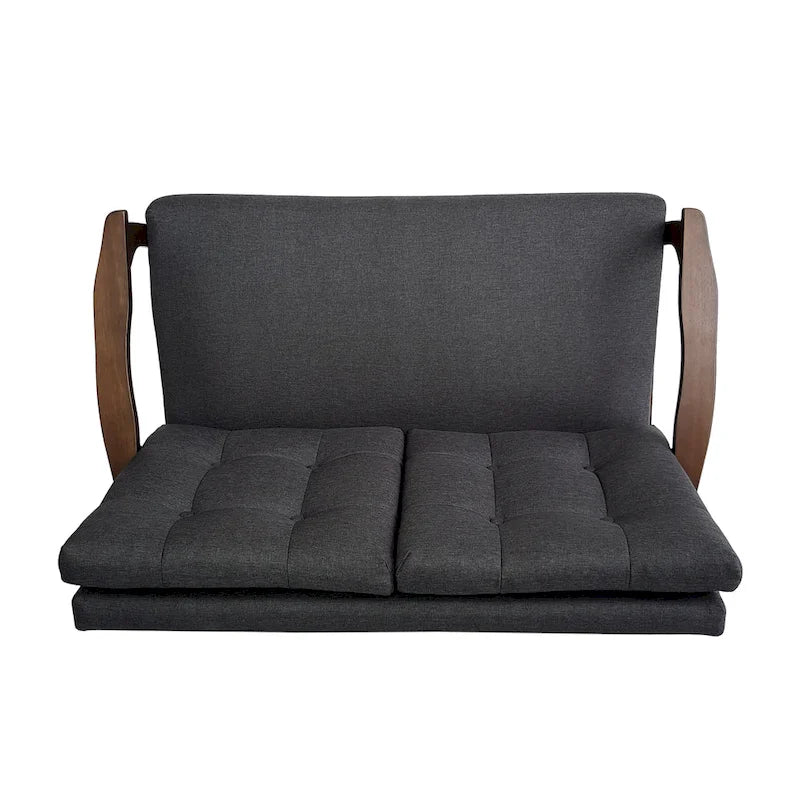 Aries Mid-century 2-piece Fabric Sofa Set