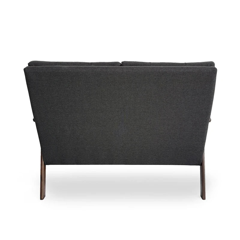 Aries Mid-century 2-piece Fabric Sofa Set