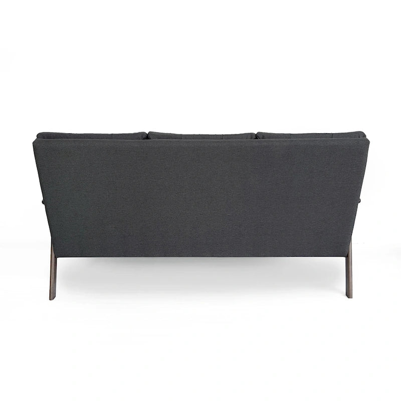 Aries Mid-century 2-piece Fabric Sofa Set
