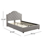 Cordeaux Queen-size Tufted Upholstered Bed