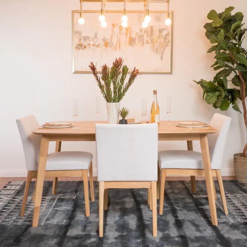 Fabrizio Mid-Century Modern 5-piece Dining Set