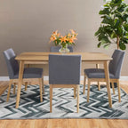Fabrizio Mid-Century Modern 5-piece Dining Set