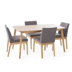 Fabrizio Mid-Century Modern 5-piece Dining Set
