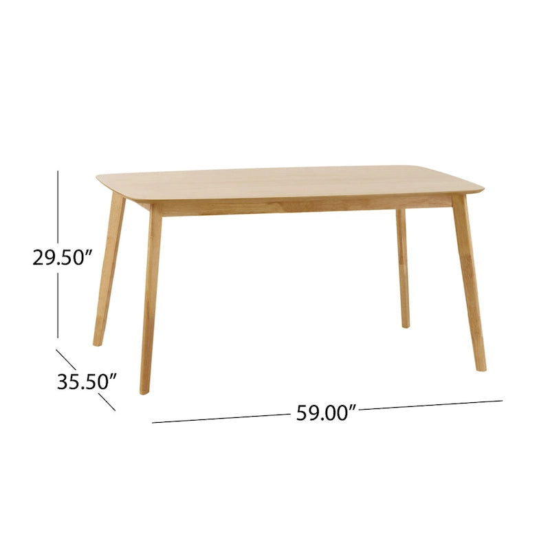 Fabrizio Mid-Century Modern 5-piece Dining Set