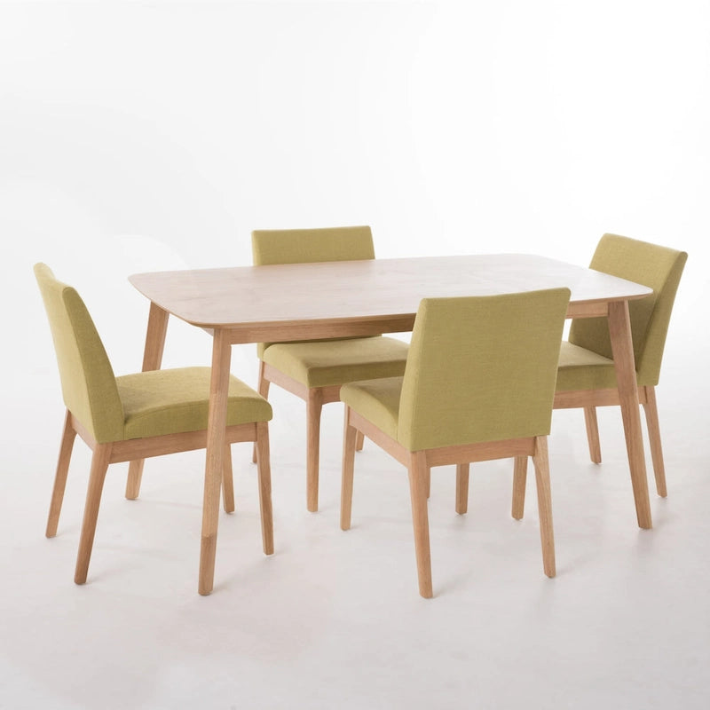 Fabrizio Mid-Century Modern 5-piece Dining Set