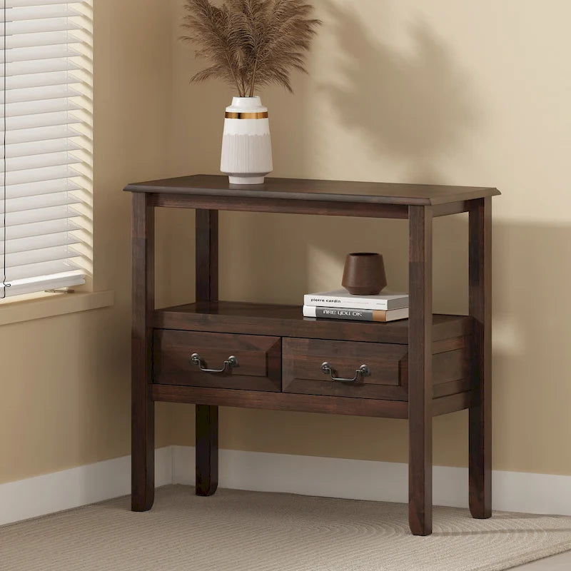 Grant Acacia Wood Accent Table