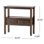 Grant Acacia Wood Accent Table