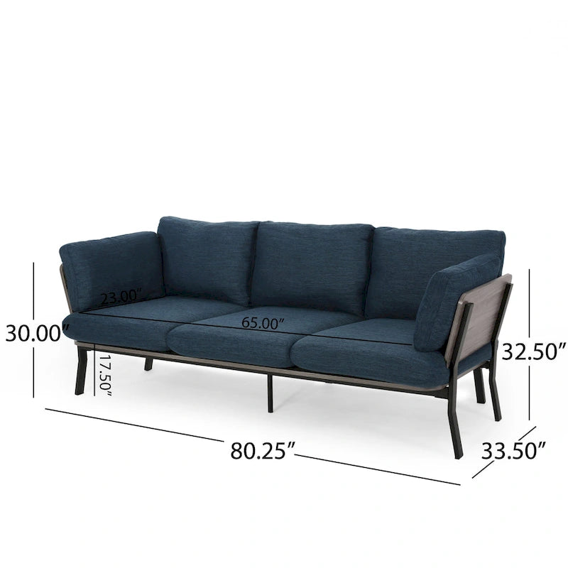 Carvel Mid-century Modern 3-seater Sofa