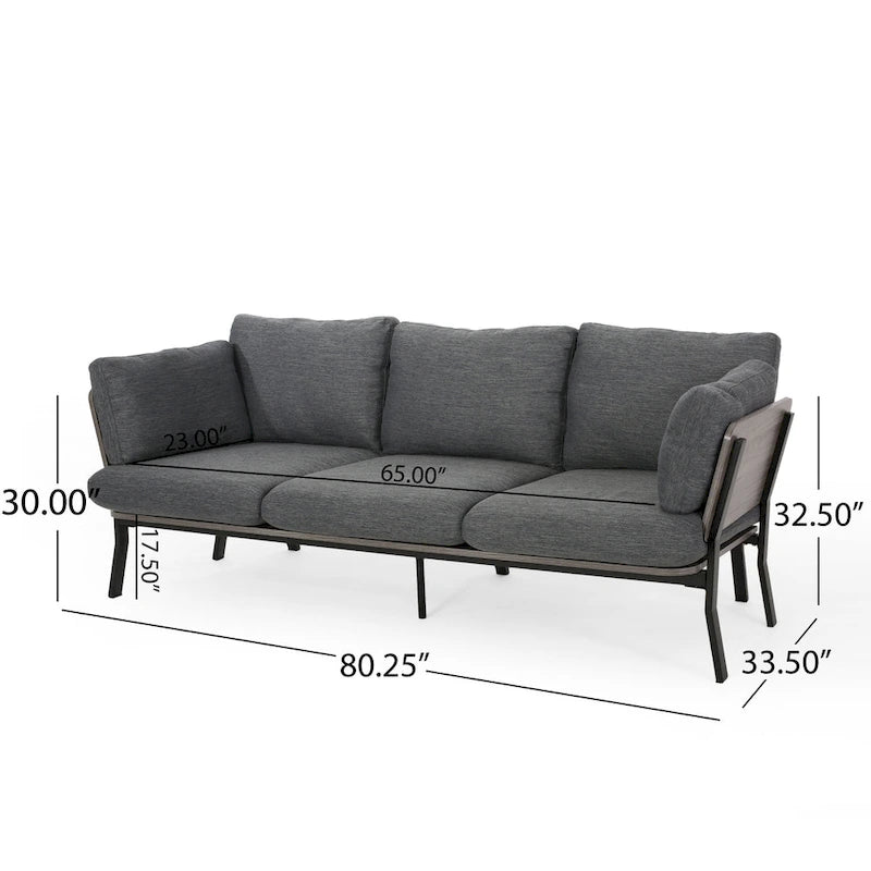Carvel Mid-century Modern 3-seater Sofa