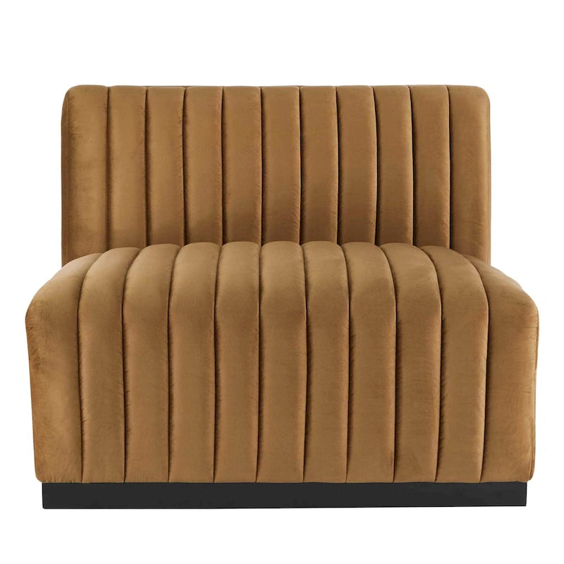 Conjure Channel Tufted Performance Velvet Sofa