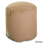 Majestic Home Goods Wales Collection Indoor Ottoman Pouf 16 L x 16 W x 17 H