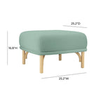 Desiree Velvet Ottoman