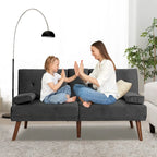 Futzca 60 Small Loveseat, 3 in 1 Cute Convertible Sofa Bed