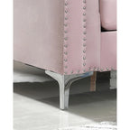 Pompano Velvet Button Tufted Sofa