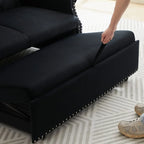 Adjustable Sleeper Sofa with 2 Lumbar Pillows