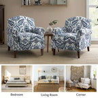 Giampiero Living Room Armchair with Nailhead Trims Set of 2 by HULALA HOME