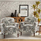 Giampiero Living Room Armchair with Nailhead Trims Set of 2 by HULALA HOME