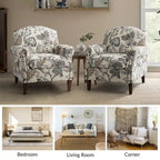 Giampiero Living Room Armchair with Nailhead Trims Set of 2 by HULALA HOME