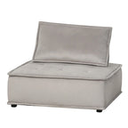 Velvet Armless Lounge Chair