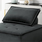 Velvet Armless Lounge Chair