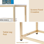 MCombo Narrow Console Table with Storage Shelf for Living Room, MDF Sage80 - 7'6 x 10'9