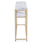 MCombo Narrow Console Table with Storage Shelf for Living Room, MDF Sage80 - 7'6 x 10'9