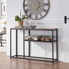 MCombo Narrow Console Table with Storage Shelf for Living Room, MDF Sage80 - 7'6 x 10'9