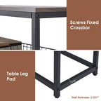 MCombo Narrow Console Table with Storage Shelf for Living Room, MDF Sage80 - 7'6 x 10'9
