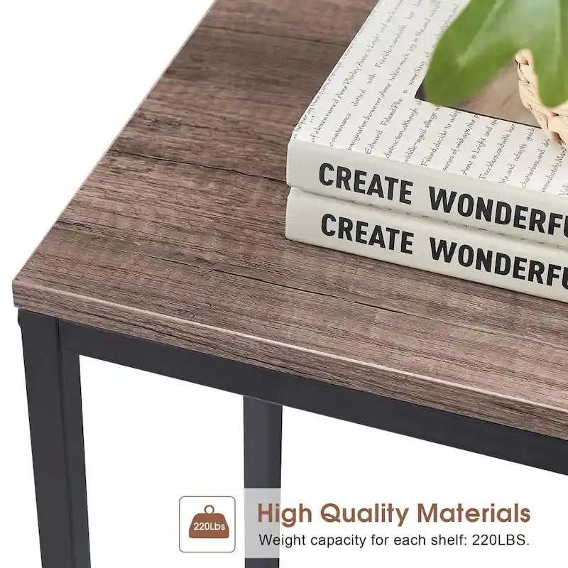 MCombo Narrow Console Table with Storage Shelf for Living Room, MDF Sage80 - 7'6 x 10'9