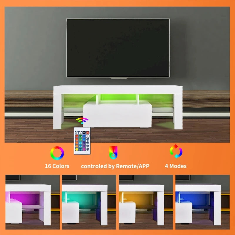 Modern 51 inch LED Modern TV with Storage