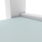 Glass two layer tea table, small round table, corner table, living room side table
