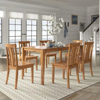 60-Inch Rectangular Oak Finish Dining Set by iNSPIRE Q Classic