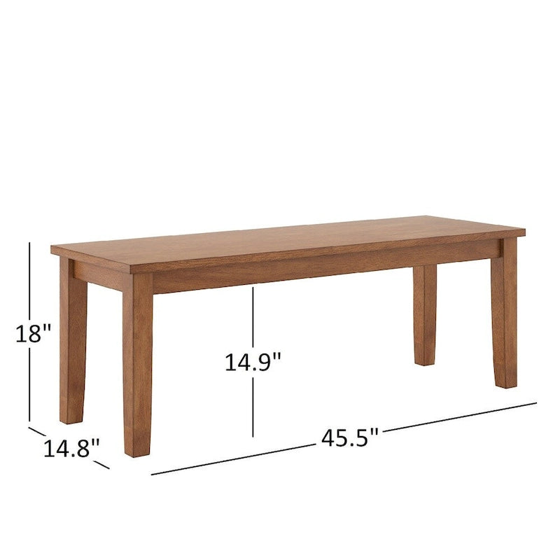 60-Inch Rectangular Oak Finish Dining Set by iNSPIRE Q Classic