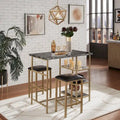 Ainsley Faux Marble Counter Height 3-piece Dining Set by iNSPIRE Q Modern