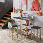 Ainsley Faux Marble Counter Height 3-piece Dining Set by iNSPIRE Q Modern
