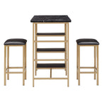 Ainsley Faux Marble Counter Height 3-piece Dining Set by iNSPIRE Q Modern