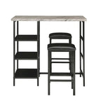 Ainsley Faux Marble Counter Height 3-piece Dining Set by iNSPIRE Q Modern